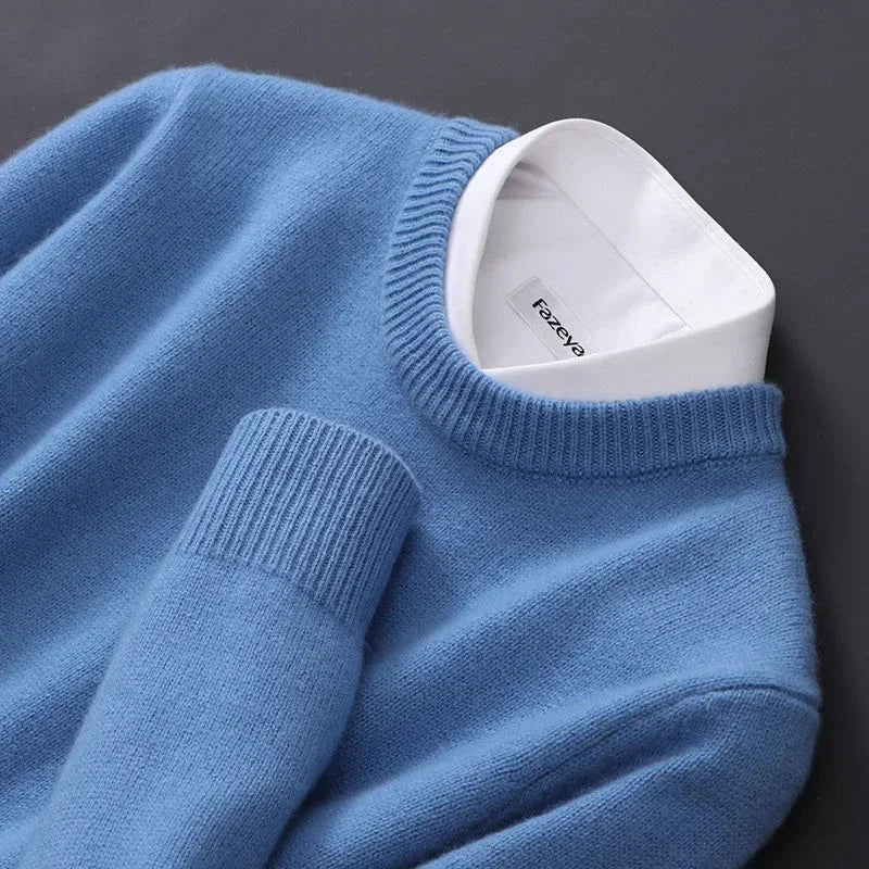 Levi™ - Zachte Effen Kleur Pullover - By Qivii