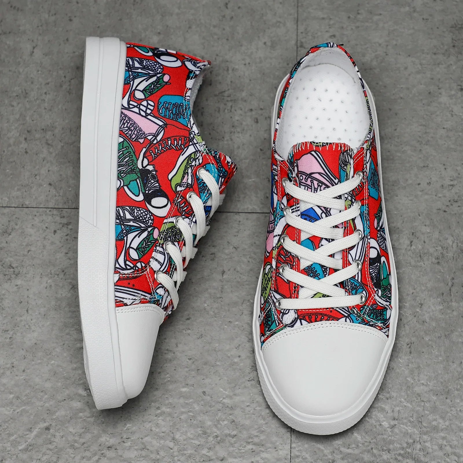 Doodle Mesh Sneakers