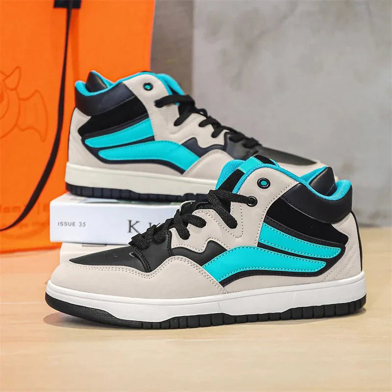 Leather Basketball Sneakers - By Qivii
