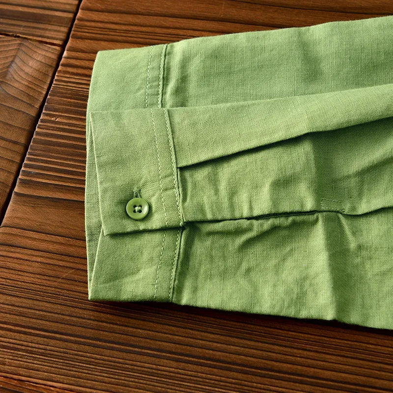 Madeira Katoen Linnen Shirt - By Qivii