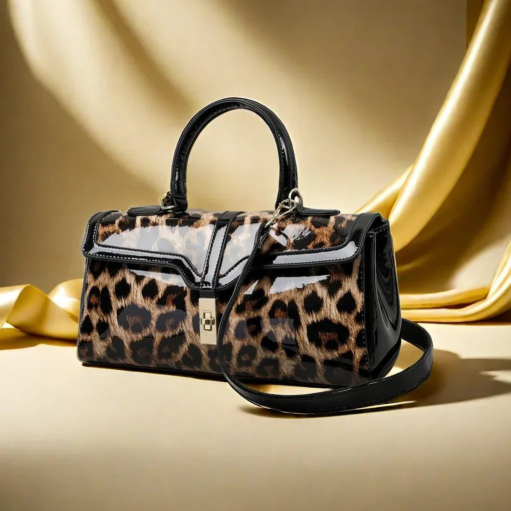 Leoparda Leather Bag - By Qivii