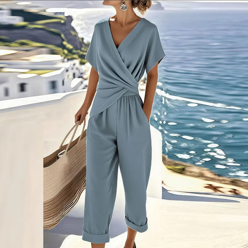 Colleen™ Elegant Two-Piece Summer Set by Qivii