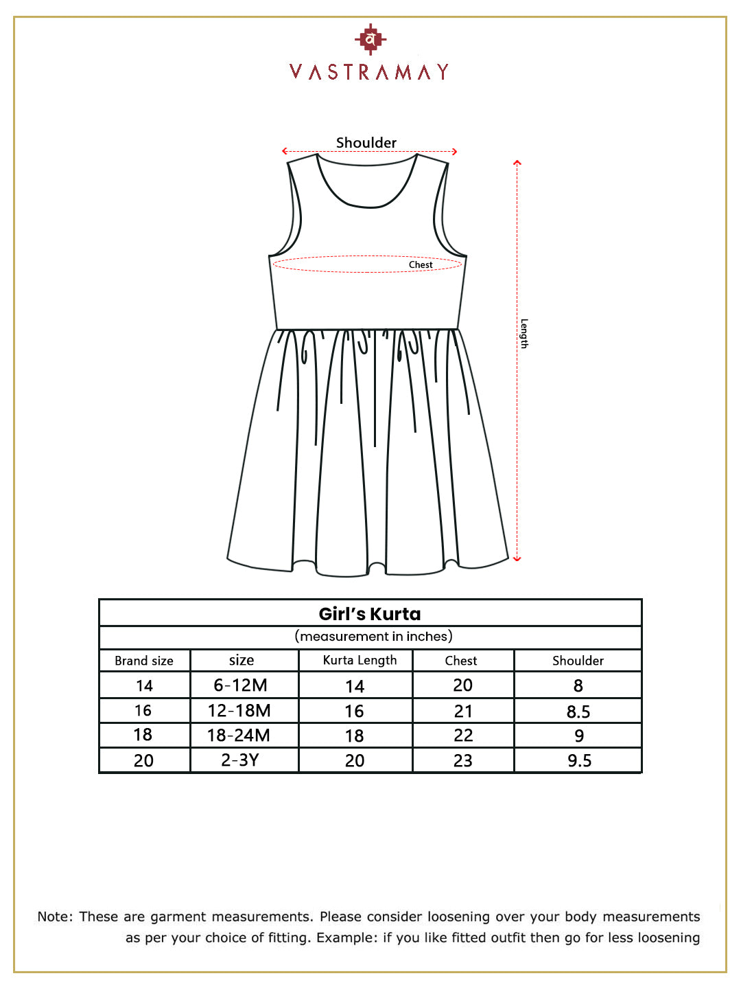 VASTRAMAY SISHU Girl's Yellow Mirror Kurta - qivii