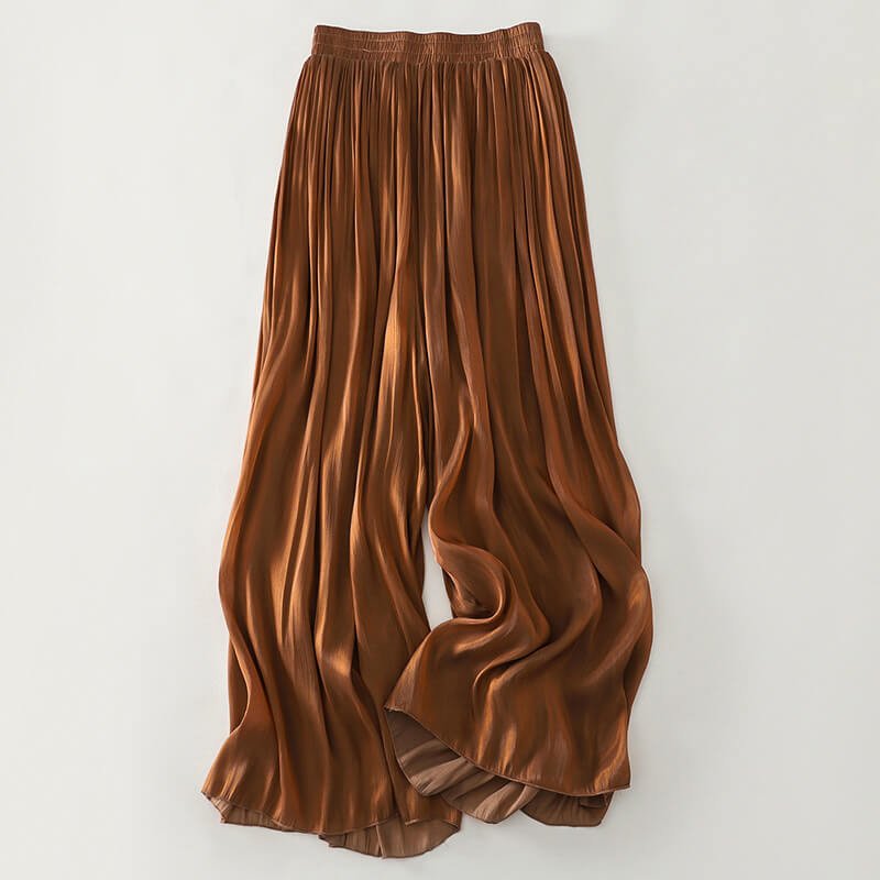 Olivetta Casual Serena Satin Pants - By Qivii