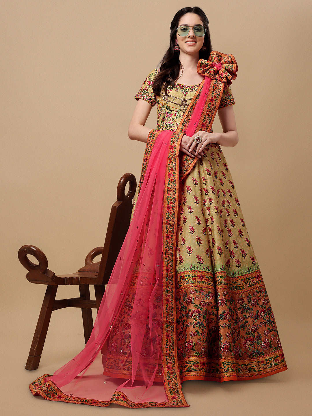 Digital Mirage: A Spellbinding Print Gown - qivii