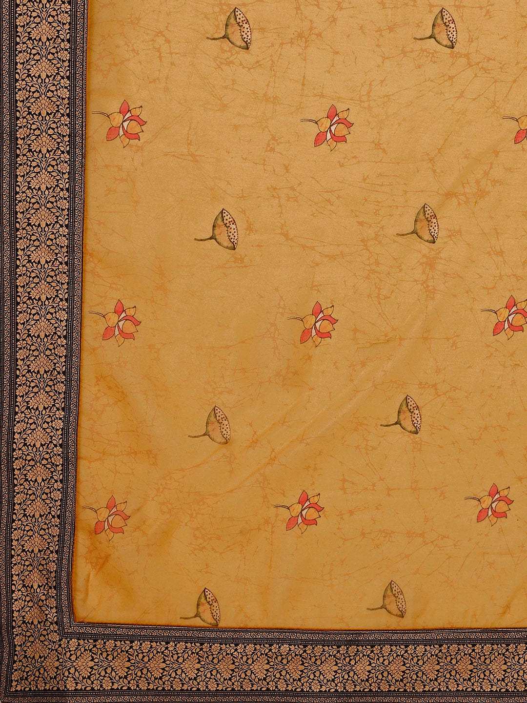 Graceful Kalamkari Printed Lehenga Cholie Set A Fusion of Art and Elegance - qivii