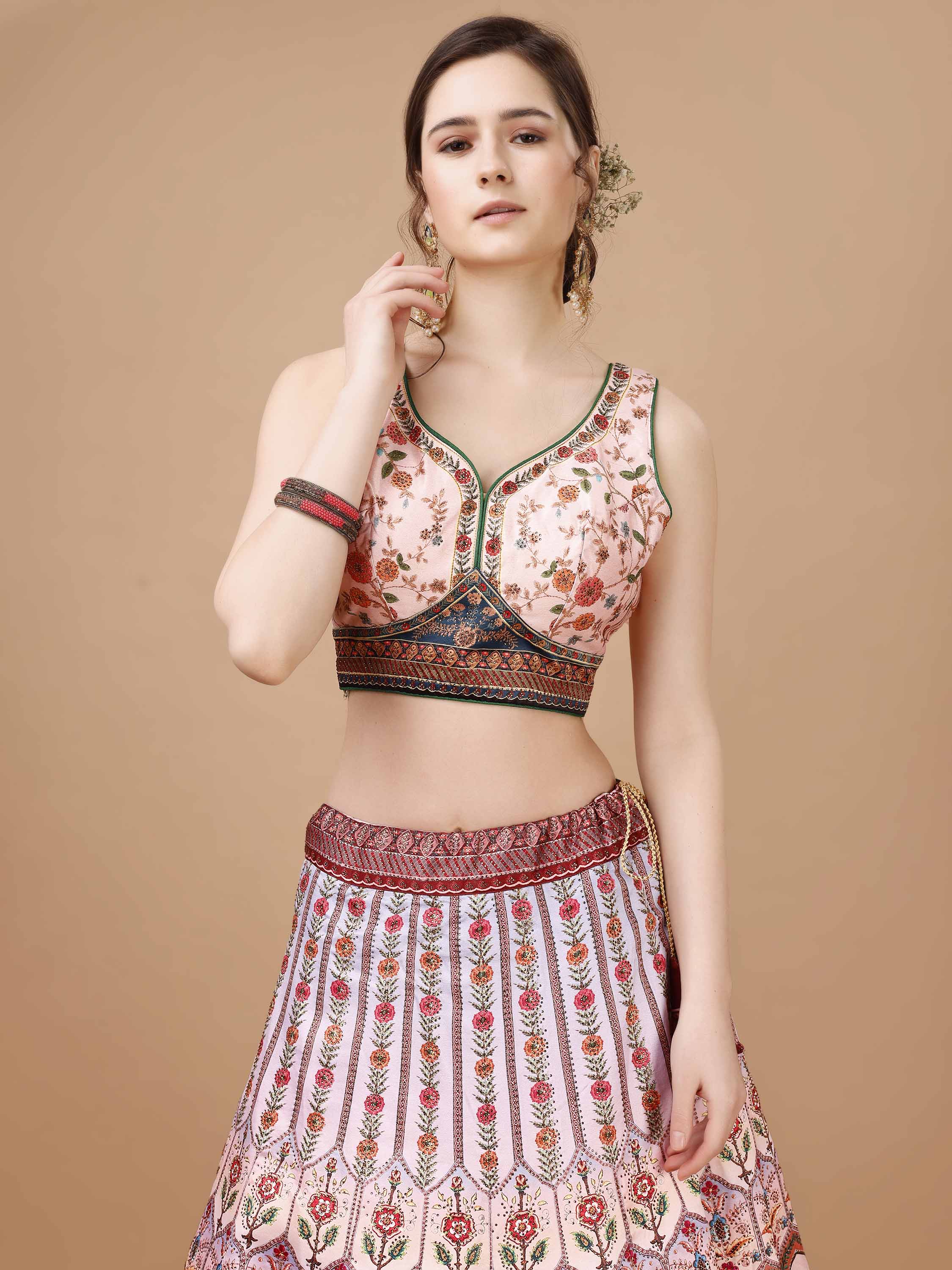 Dazzling Elegance: Swarovski Embellished Designer Lehengas for Every Occasion - qivii