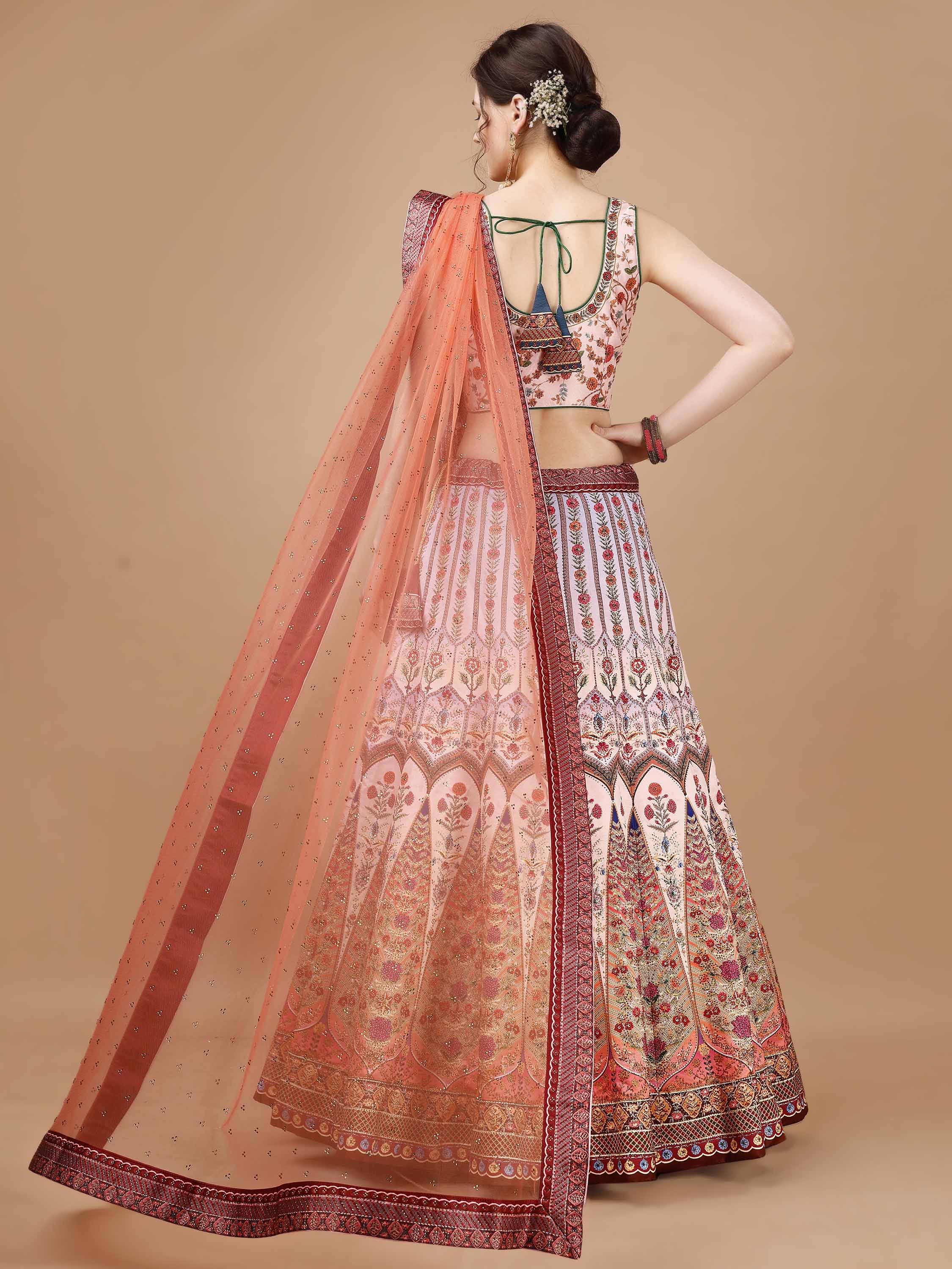 Dazzling Elegance: Swarovski Embellished Designer Lehengas for Every Occasion - qivii