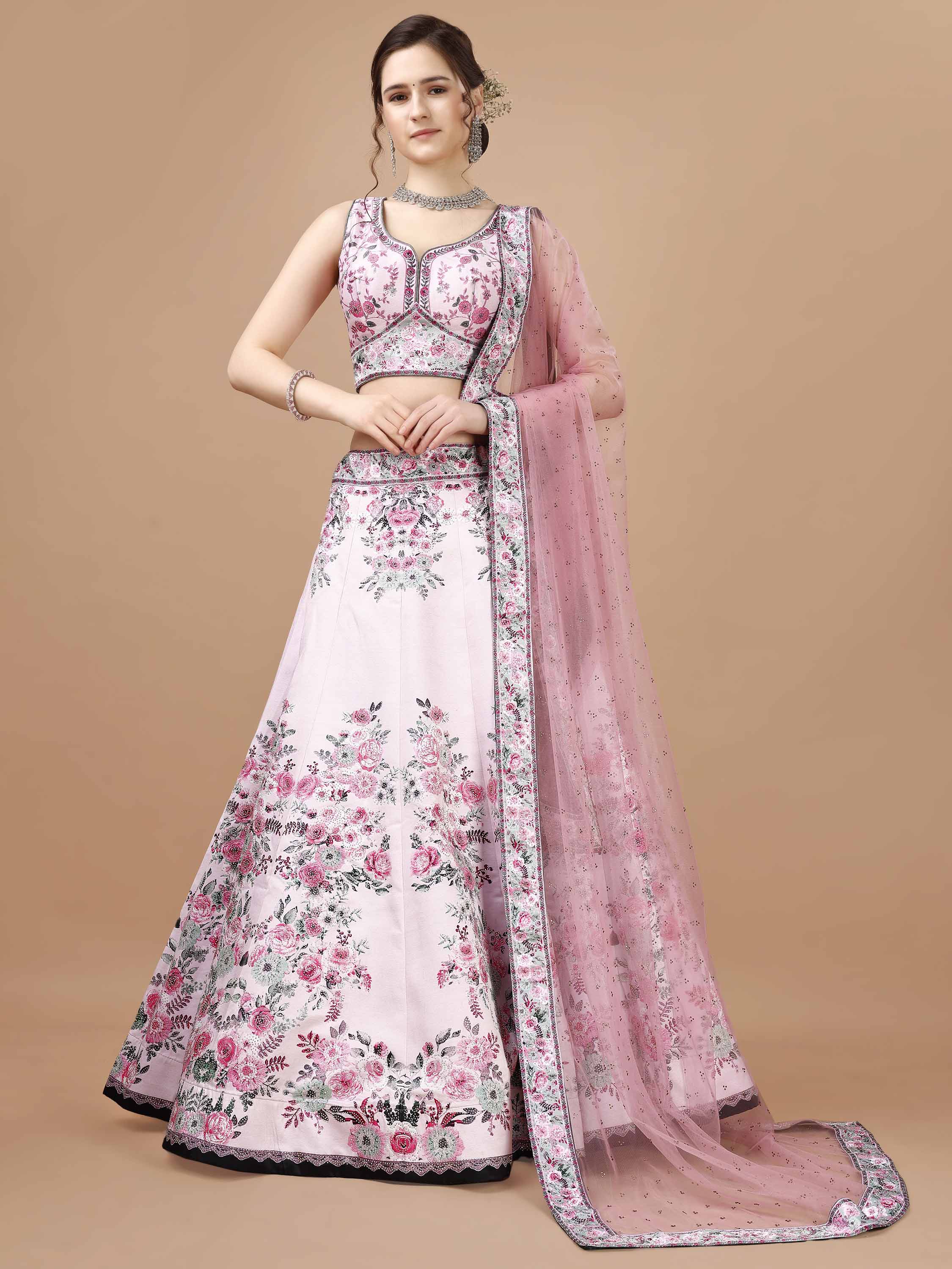 Glimmering Elegance: Swarovski Designer Lehengas for Every Occasion - qivii