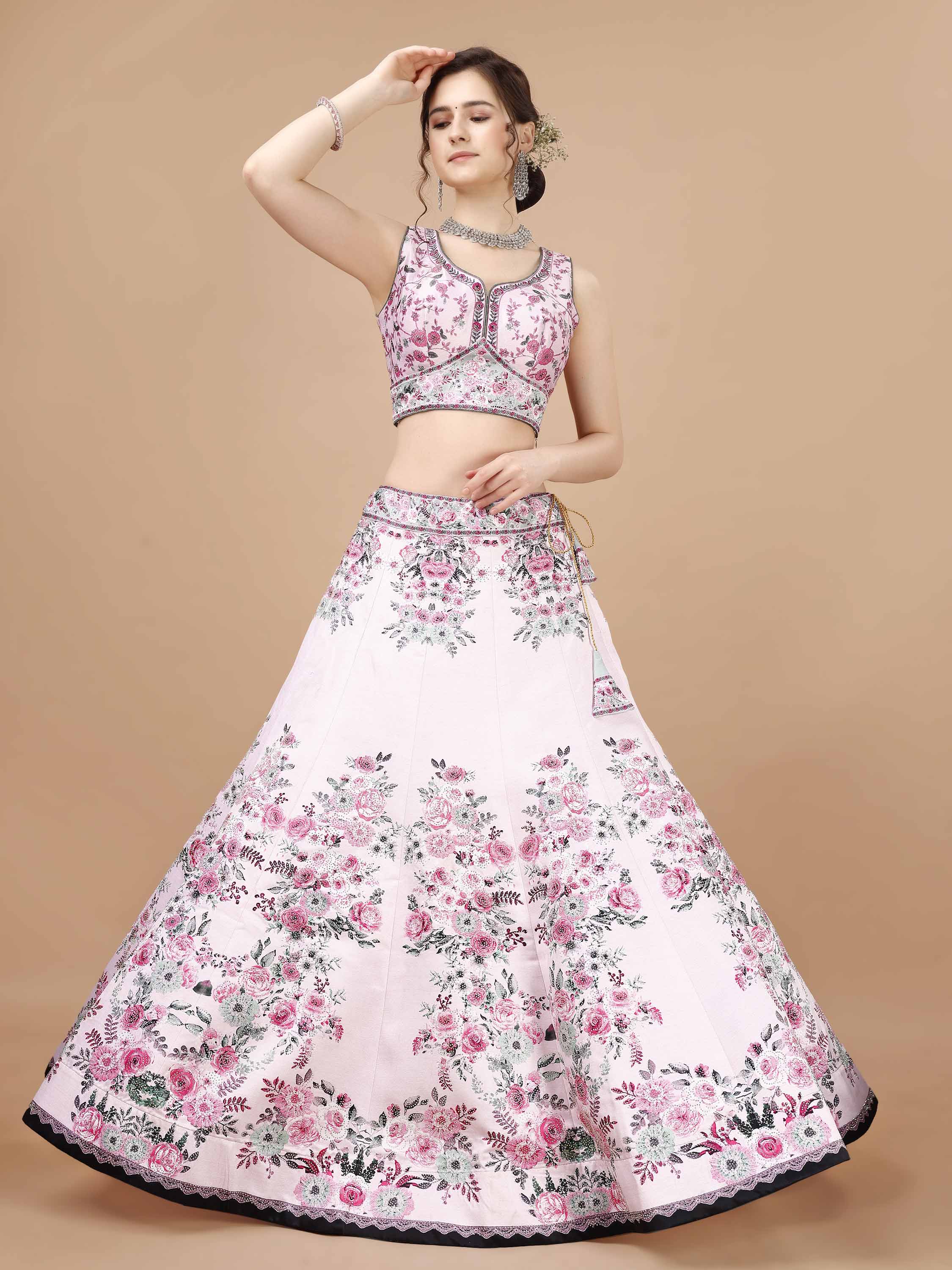 Glimmering Elegance: Swarovski Designer Lehengas for Every Occasion - qivii
