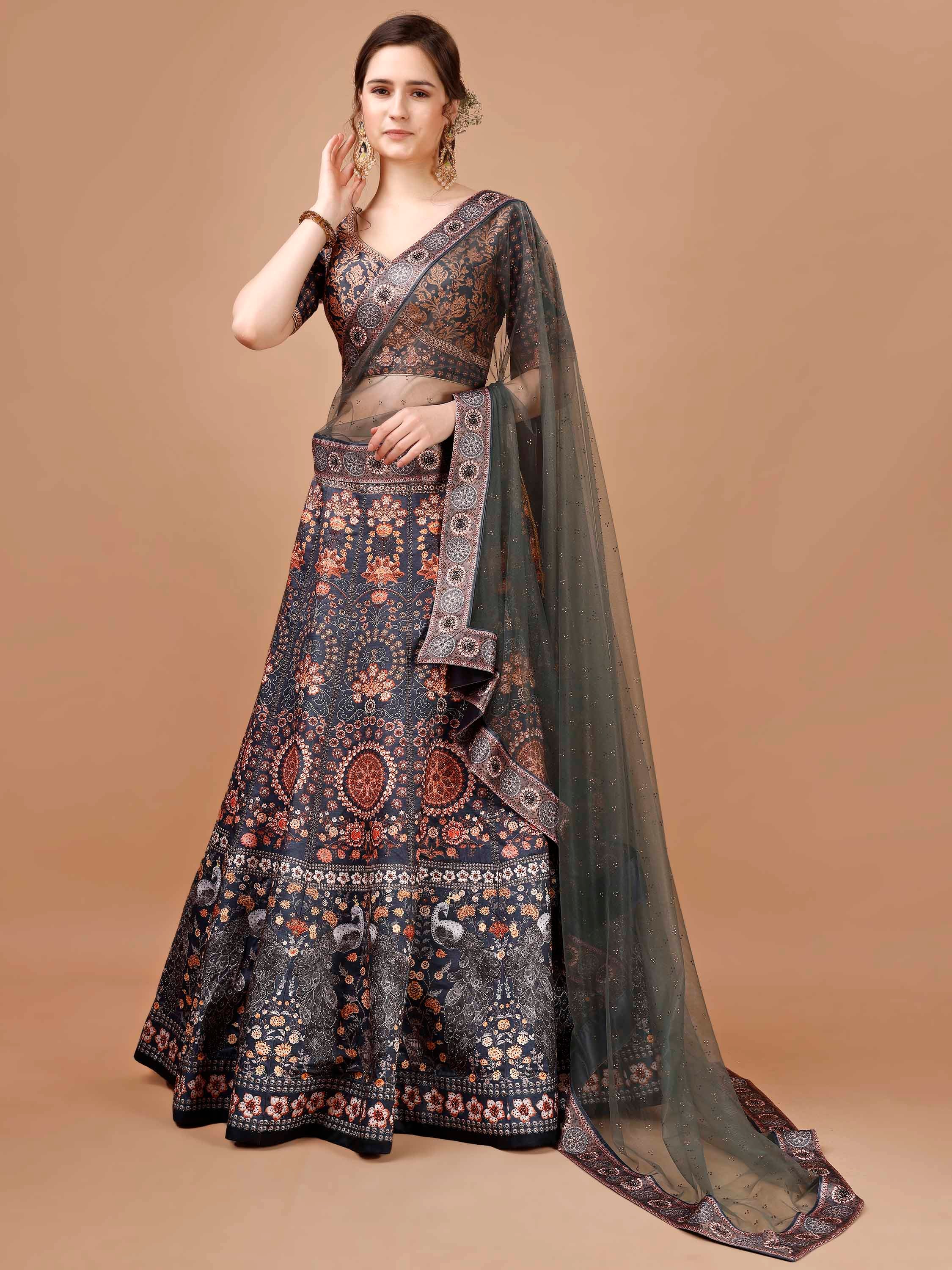 Dazzling Elegance: Swarovski-Adorned Lehengas for Every Celebration - qivii