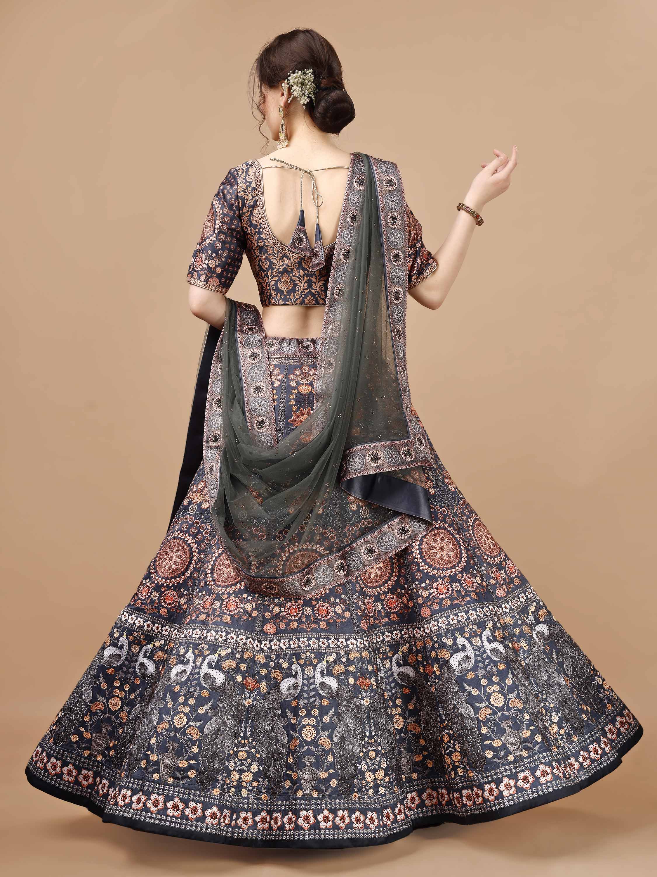 Dazzling Elegance: Swarovski-Adorned Lehengas for Every Celebration - qivii