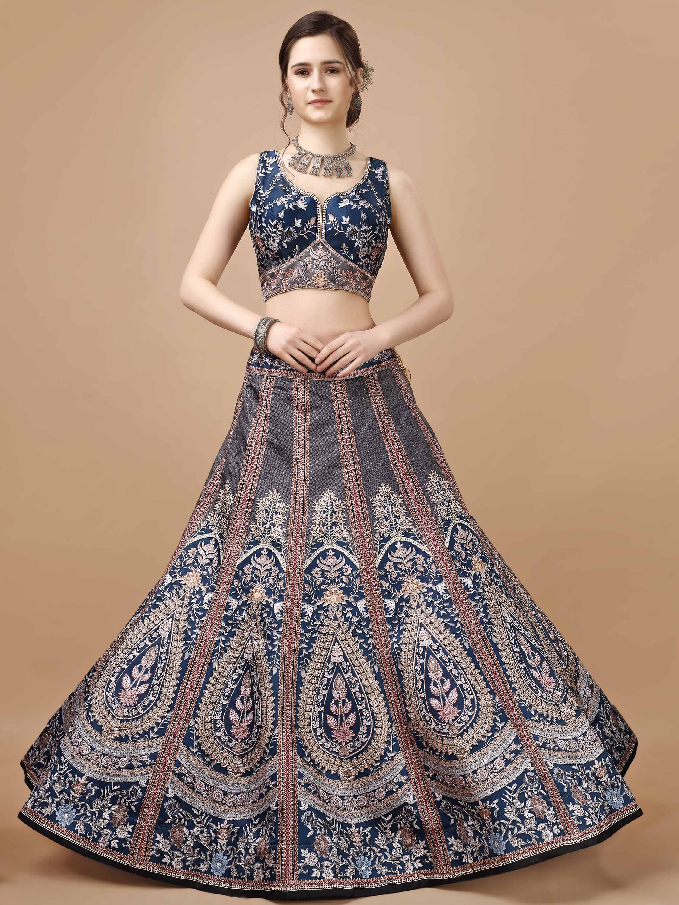 Swarovski Sparkle: Luxe Lehengas for Every Occasion - qivii