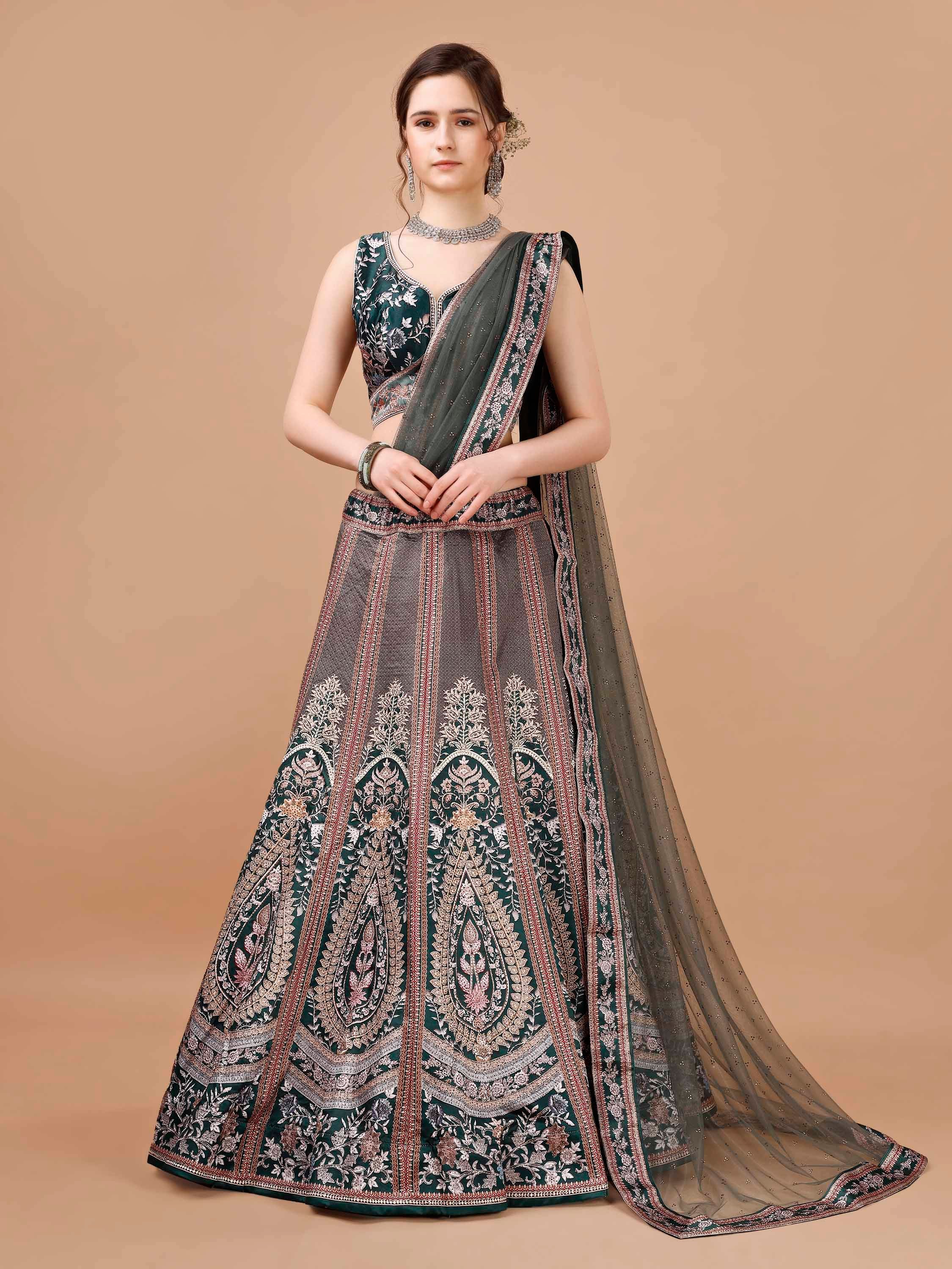 Glamour in Crystal: Swarovski-Adorned Designer Lehengas for Every Celebration - qivii