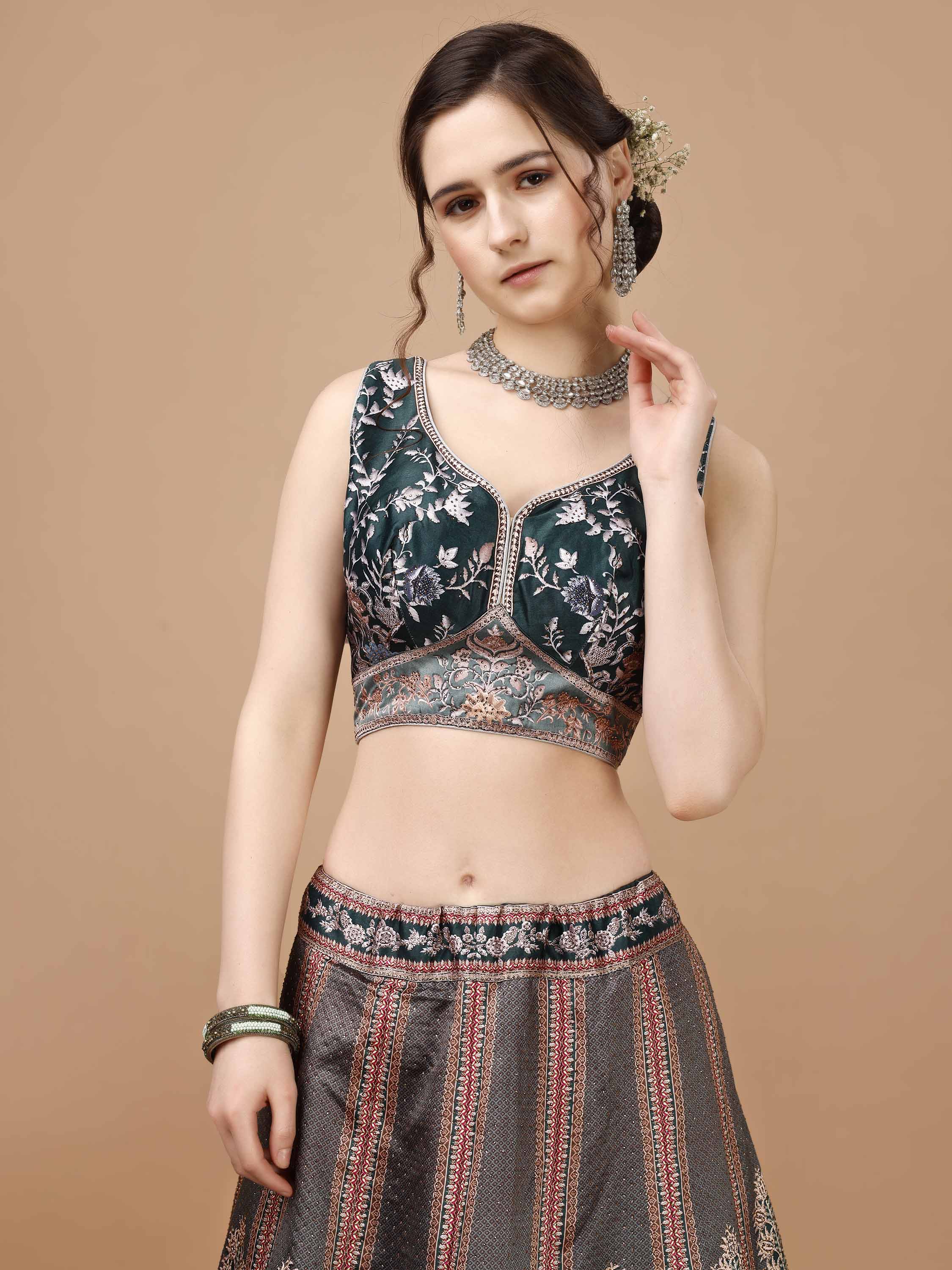 Glamour in Crystal: Swarovski-Adorned Designer Lehengas for Every Celebration - qivii