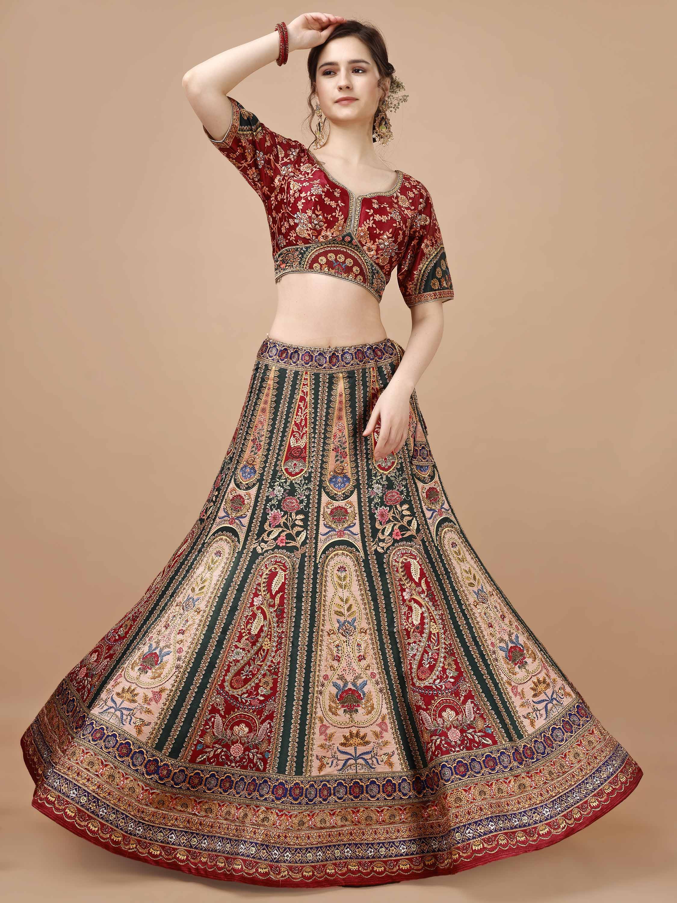 Sparkling Elegance: Swarovski Designer Lehengas for Every Occasion - qivii