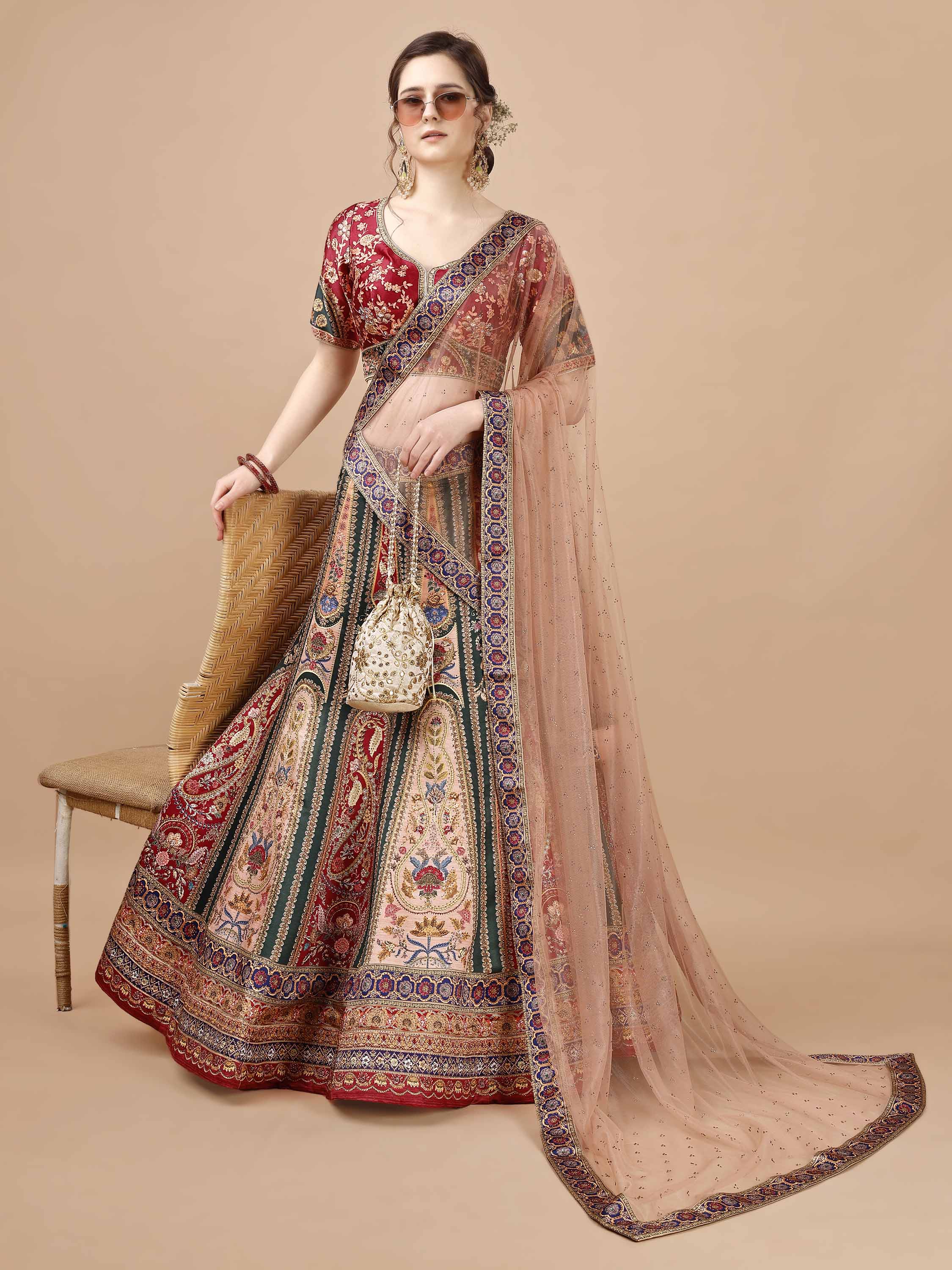 Sparkling Elegance: Swarovski Designer Lehengas for Every Occasion - qivii