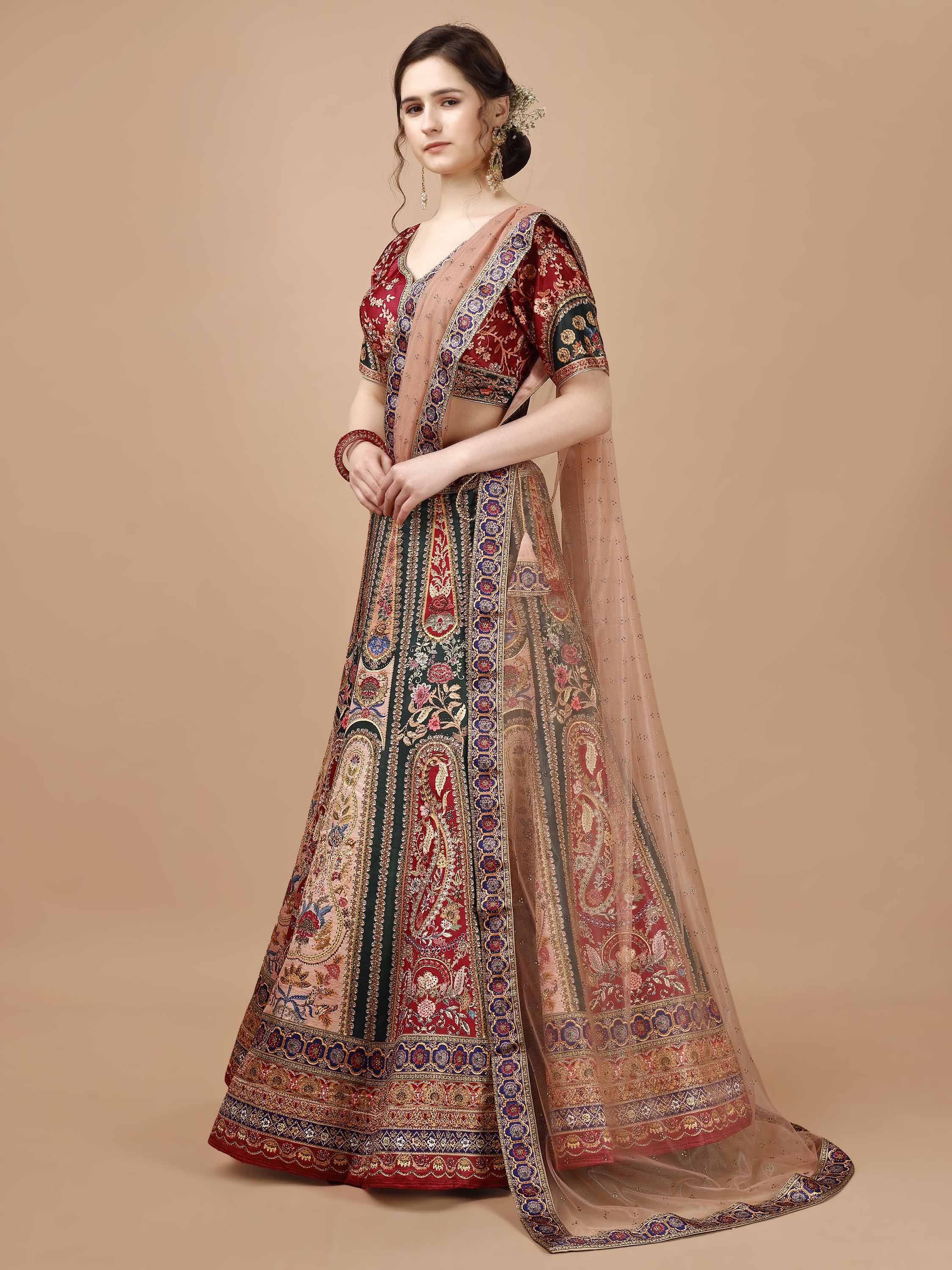 Sparkling Elegance: Swarovski Designer Lehengas for Every Occasion - qivii