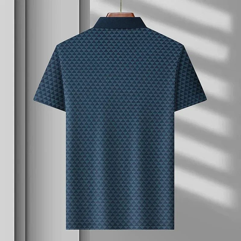 Glacier Grid Polo Shirt - By Qivii