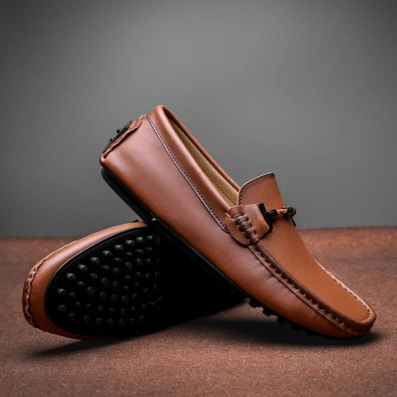 Milano Leather Loafers - By Qivii