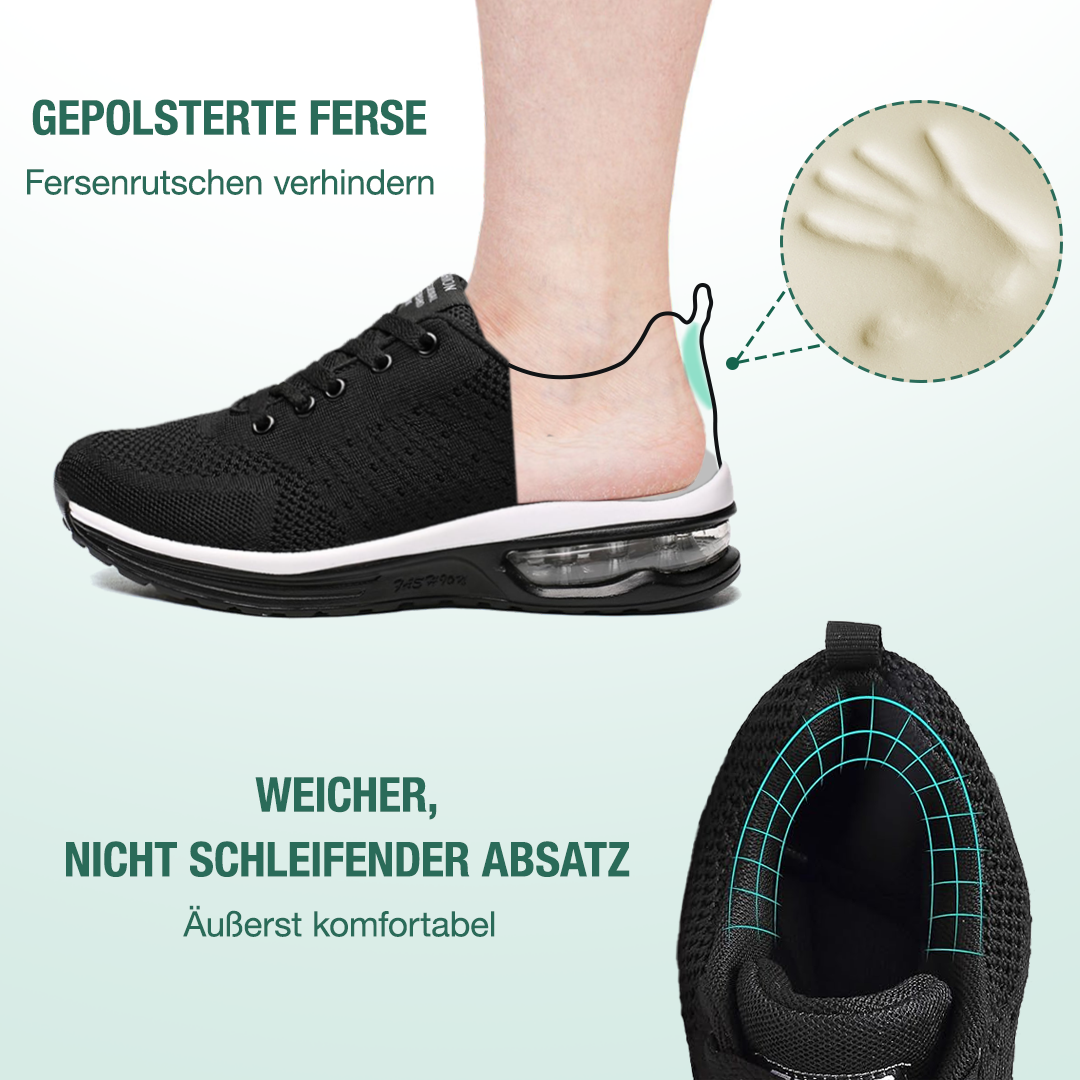 SanoWalk Orthopädische Schuhe - Alles Schwarz - By Qivii