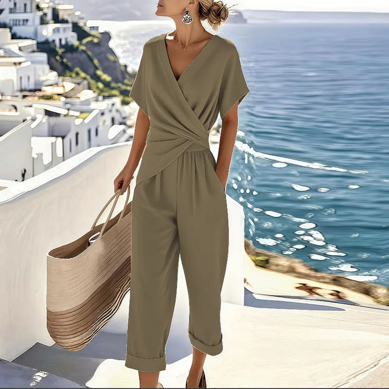 Colleen™ Elegant Two-Piece Summer Set by Qivii