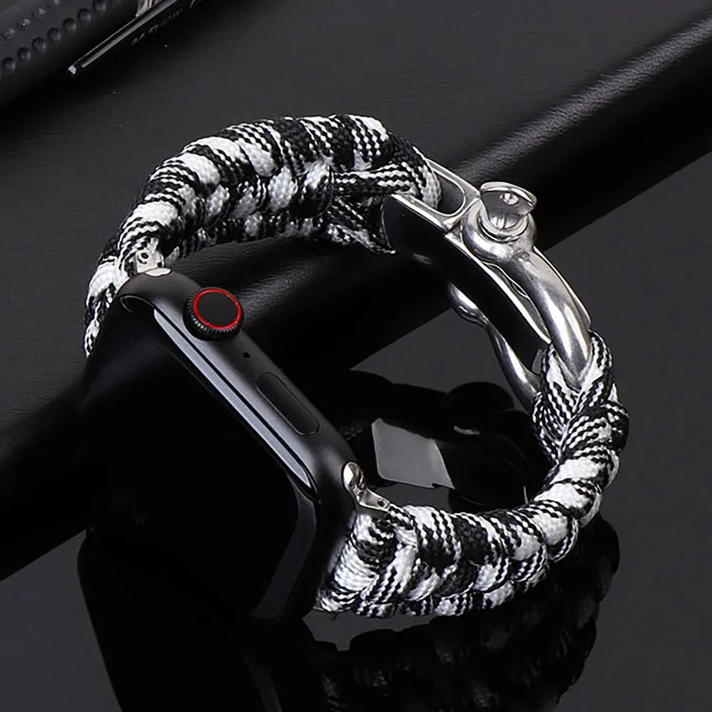 Ozark™ - Adjustable Nylon-Braided Apple Watch Band