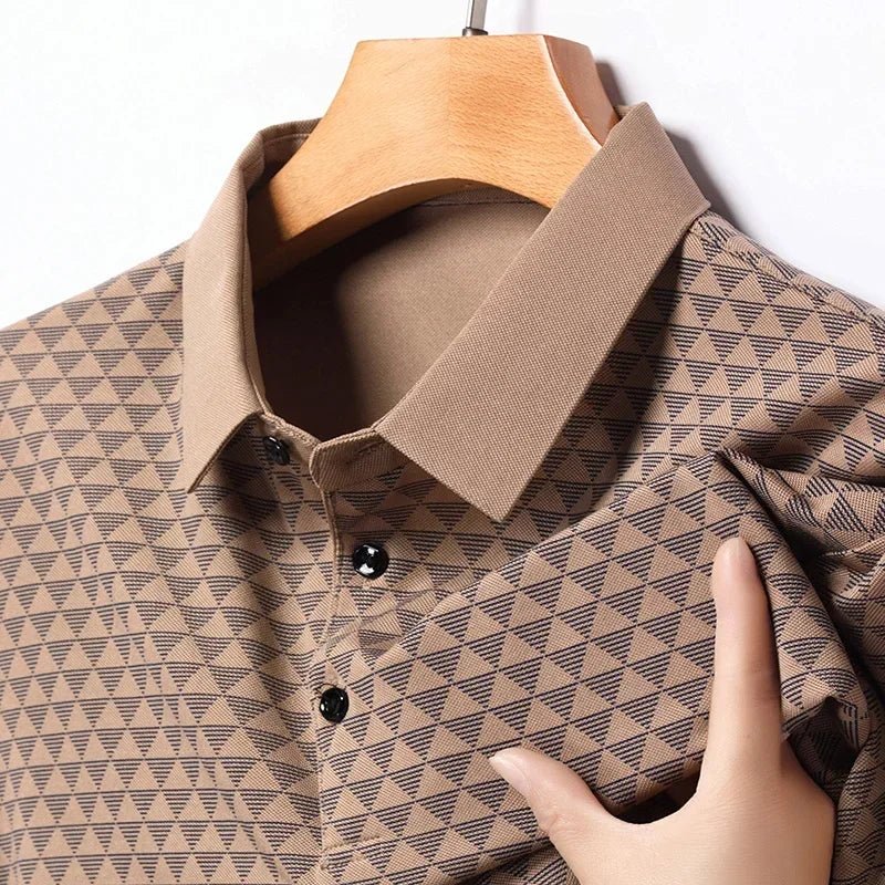Glacier Grid Polo Shirt - By Qivii