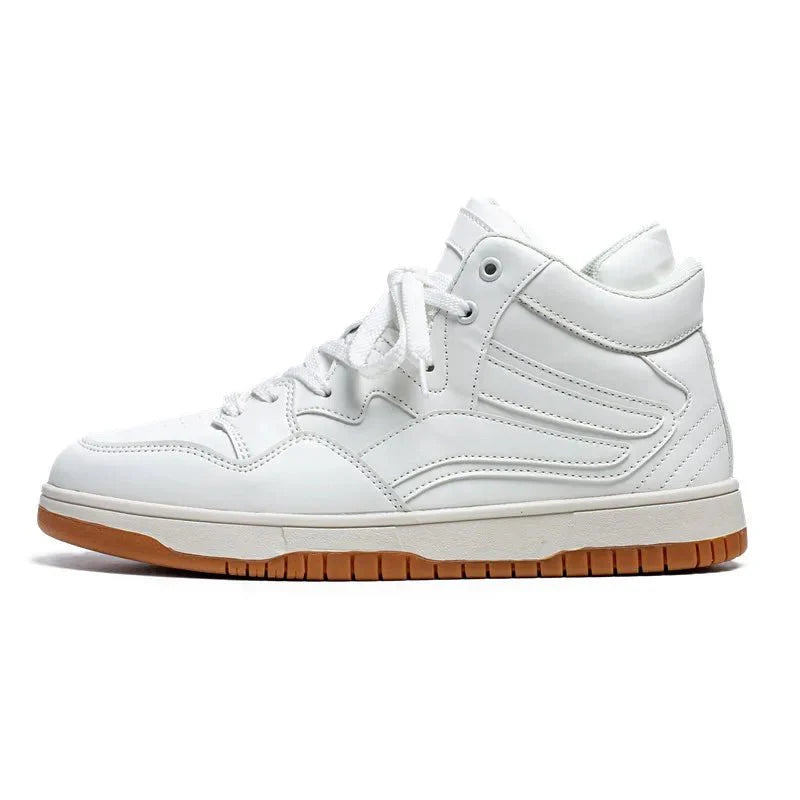 Leather Basketball Sneakers - By Qivii