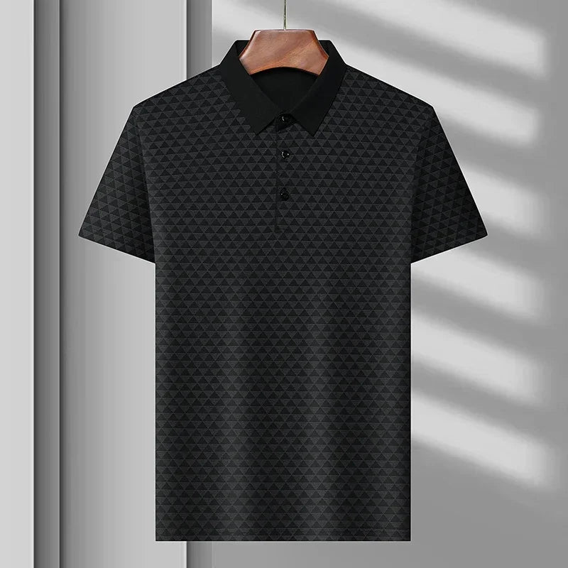 Glacier Grid Polo Shirt - By Qivii