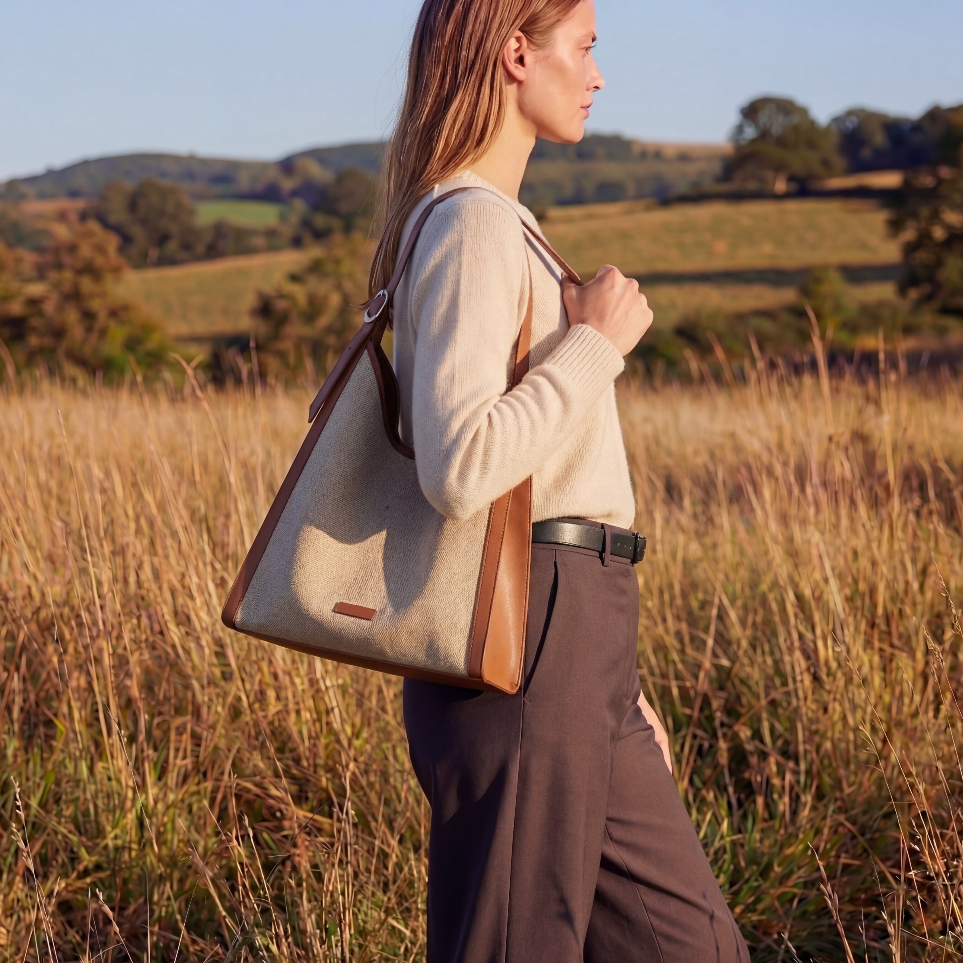Qasira Shoulder Bag in Pure Leather - By Qivii