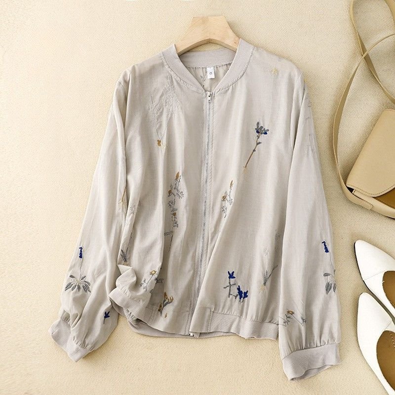Arlette Couture Cotton-Linen Jacket - By Qivii