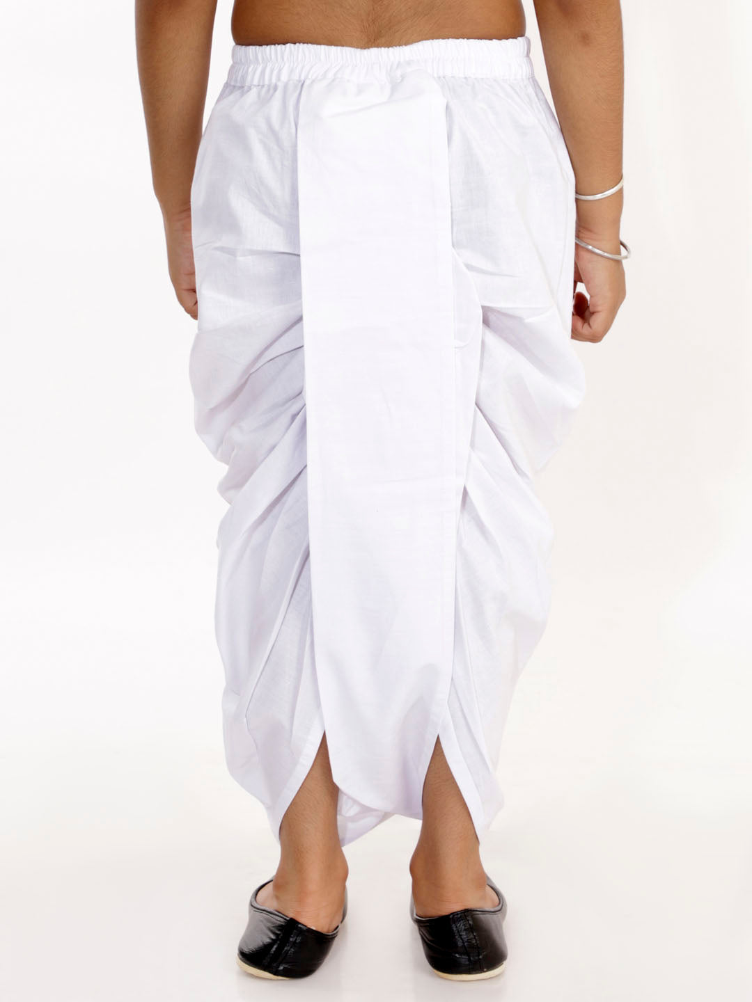 VASTRAMAY Boys Pure Cotton White Dhoti - qivii