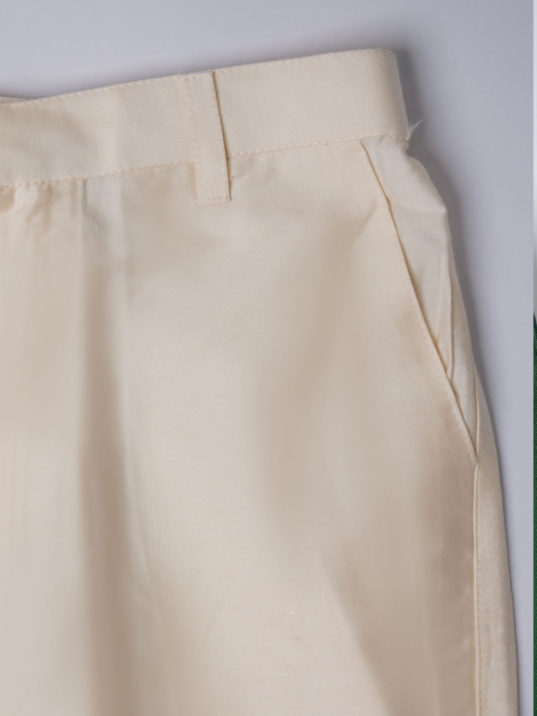 VASTRAMAY Boys' Green Indo Western And Pyjama Set - qivii