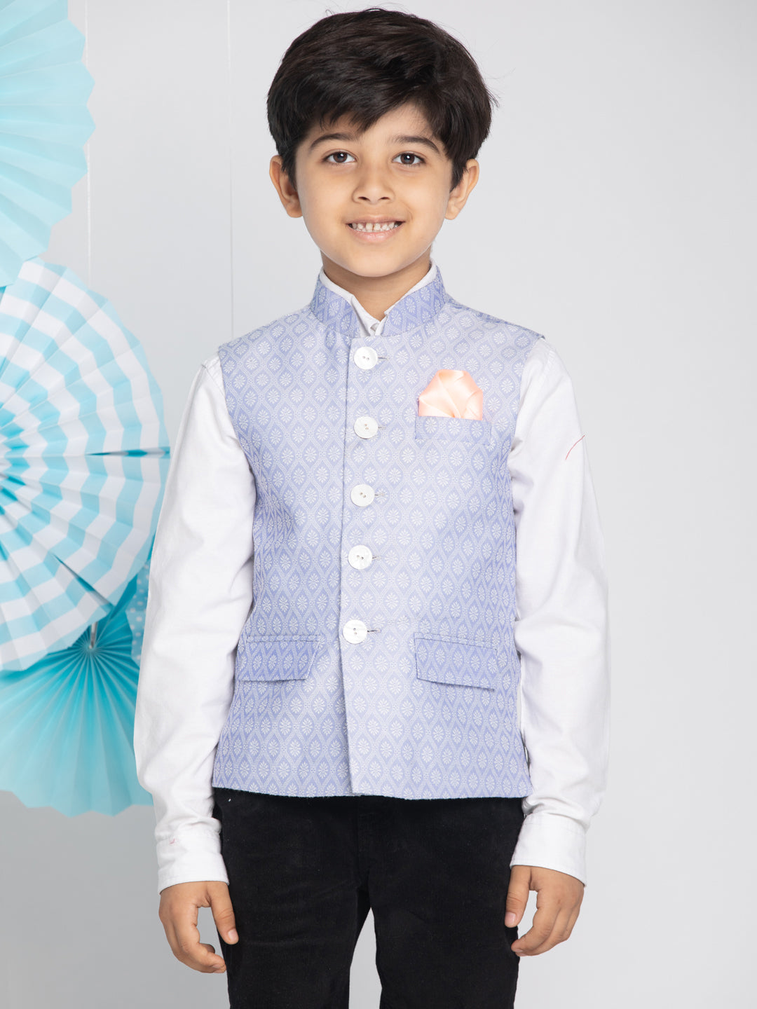 Vastramay Boys Lavender Nehru Jacket - qivii