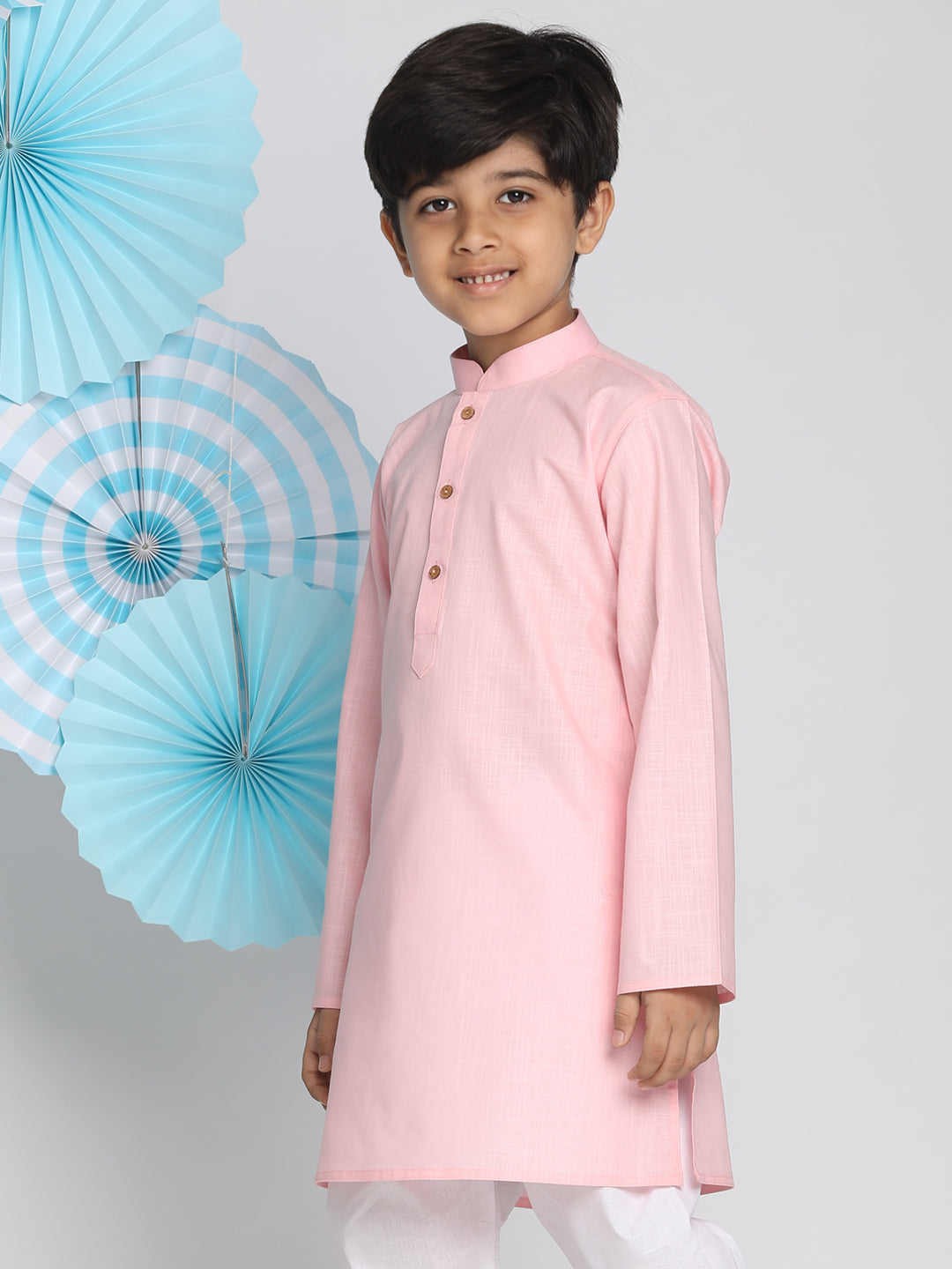 Vastramay Boys Pink Kurta - qivii