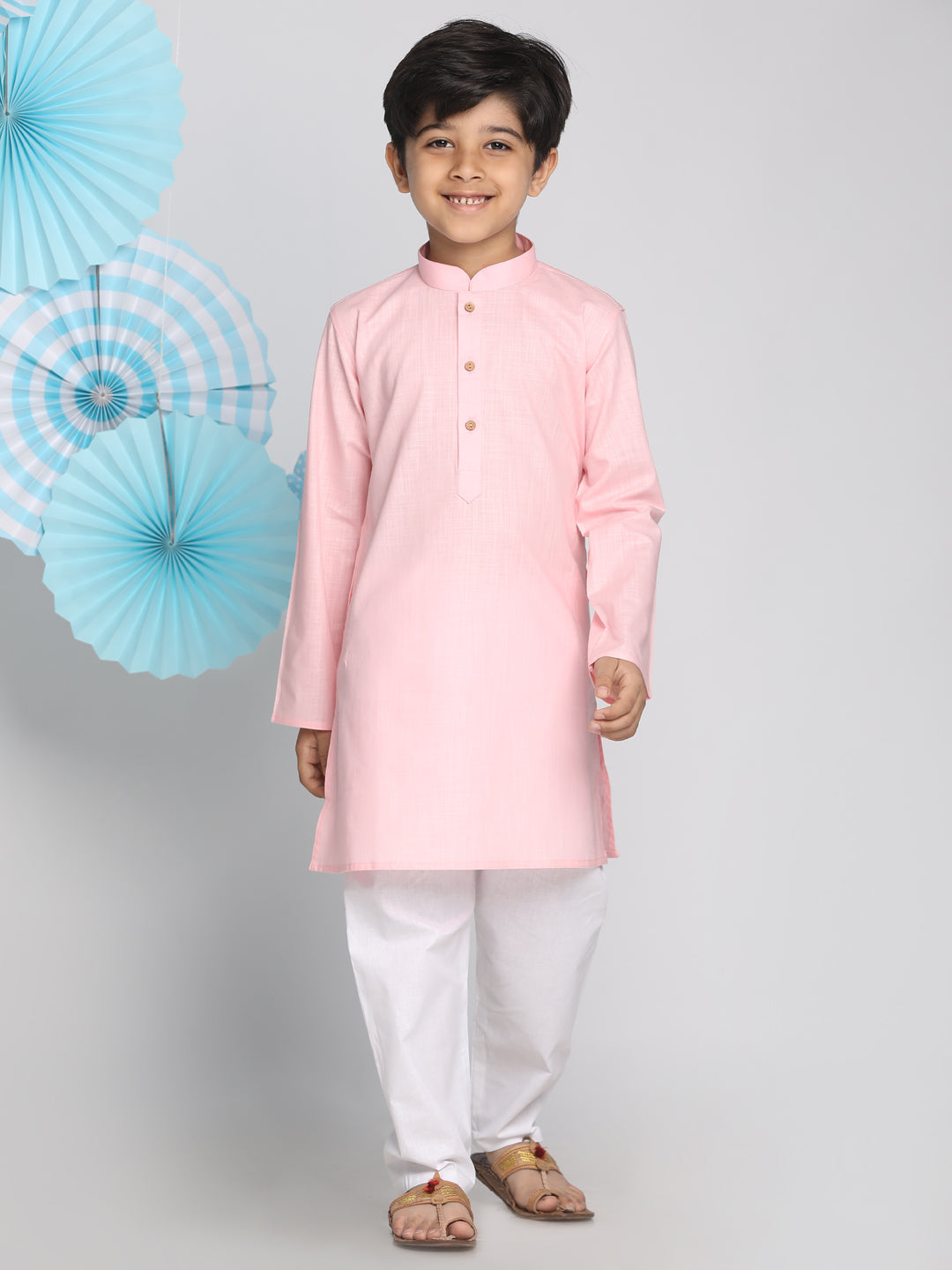 Vastramay Boys Pink Kurta - qivii
