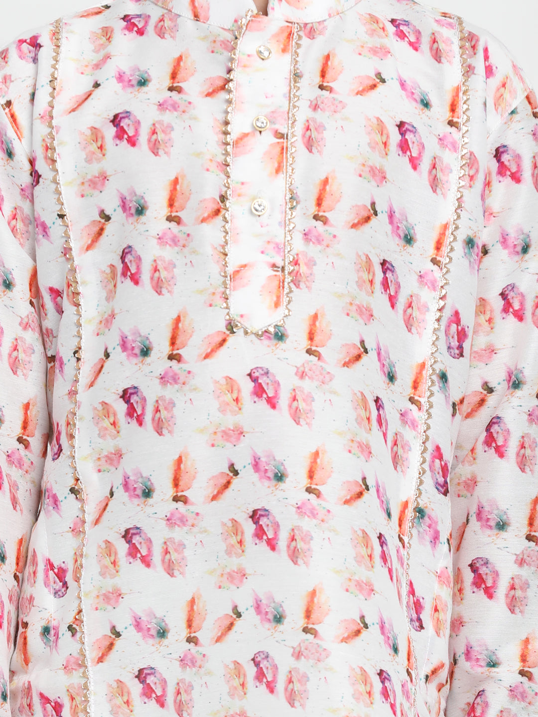 VASTRAMAY Boy's Multi-coloured Printed Embellished Kurta - qivii