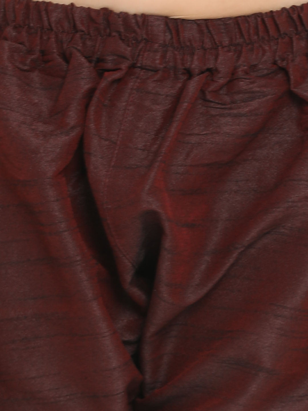 Vastramay Boys' Wine Jacket Style Kurta And Pyjama Set - qivii