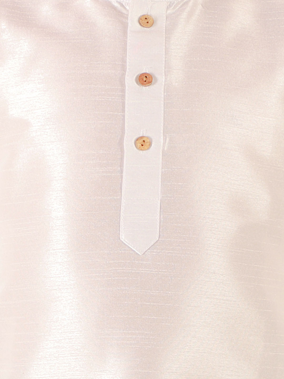 VASTRAMAY Boys' White Cotton Silk Kurta and Green Dhoti Pant Set - qivii