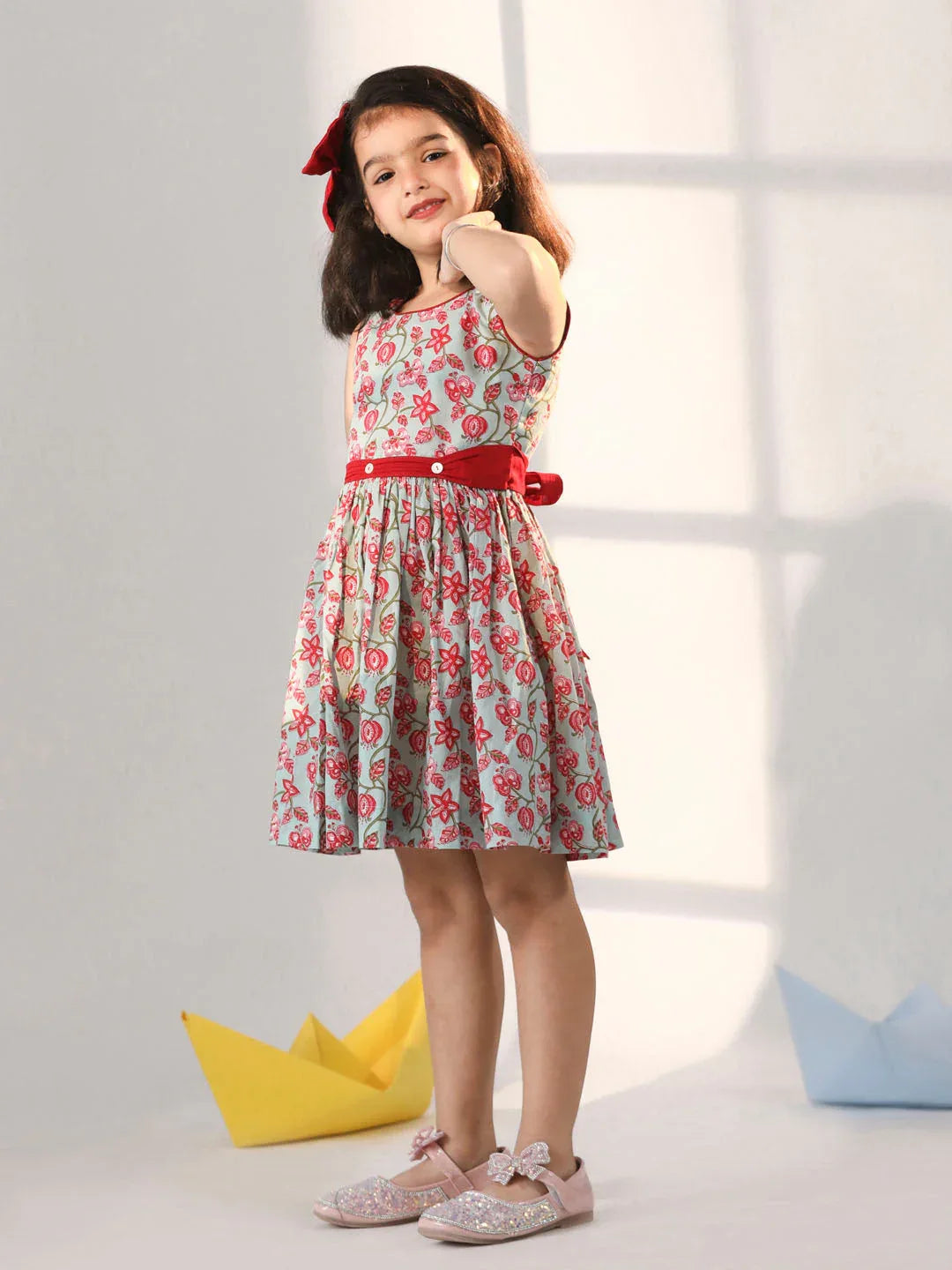 Girl's' Aqua Dress