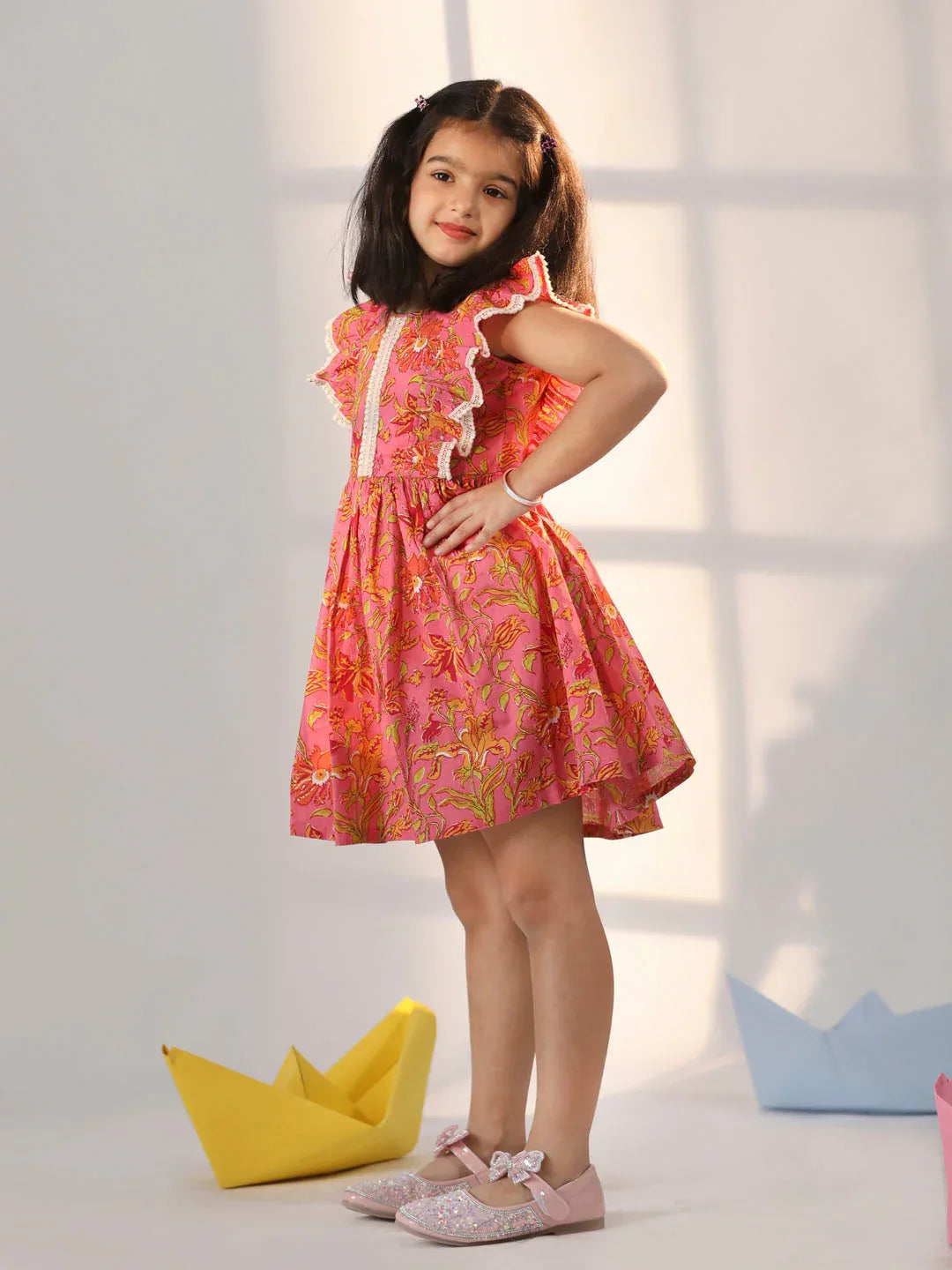 Girl's' Pink Dress