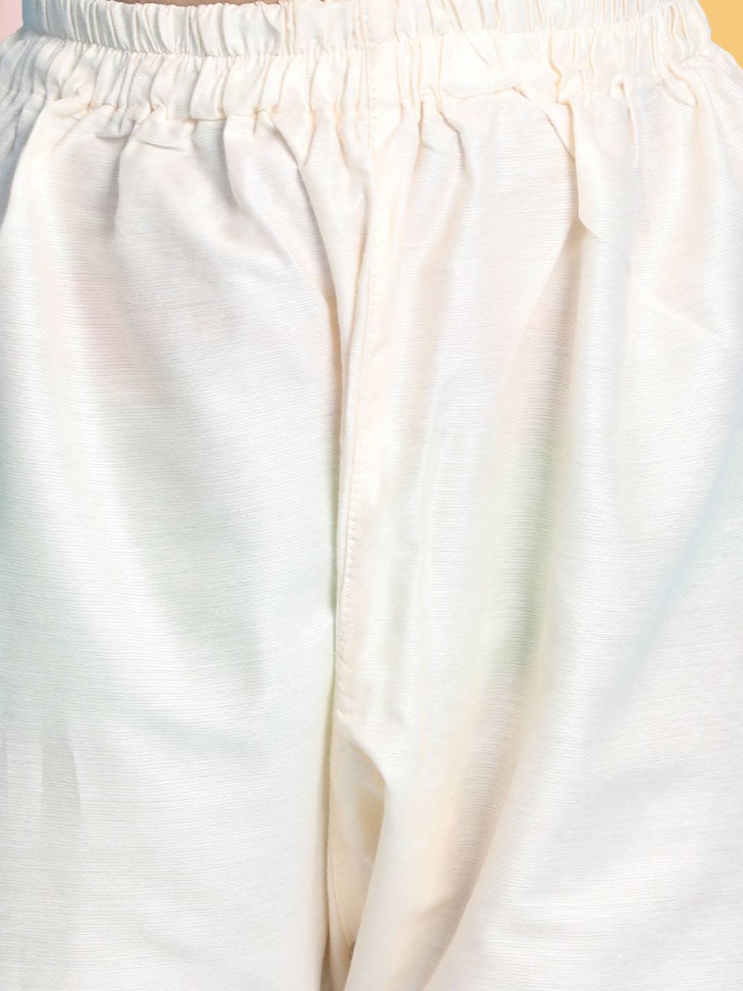 VASTRAMAY Girls Republic Day Special White Kurta Salwar Set - qivii