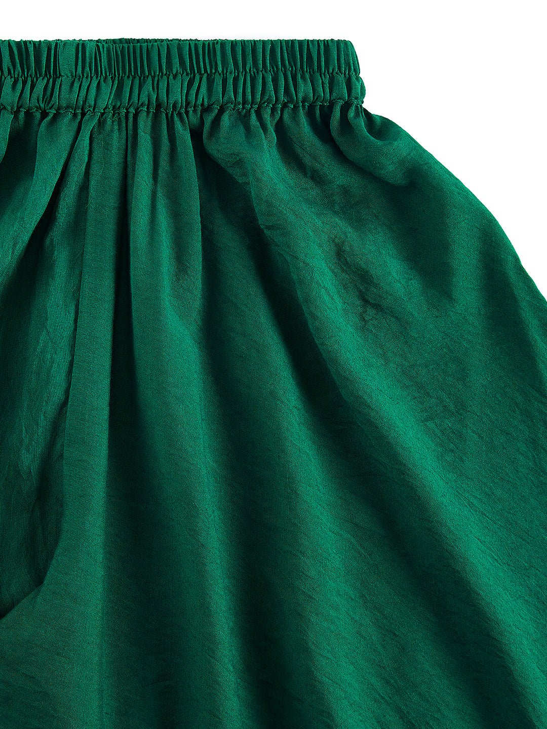 VASTRAMAY Girls' Green Kurta Palazzo Set - qivii