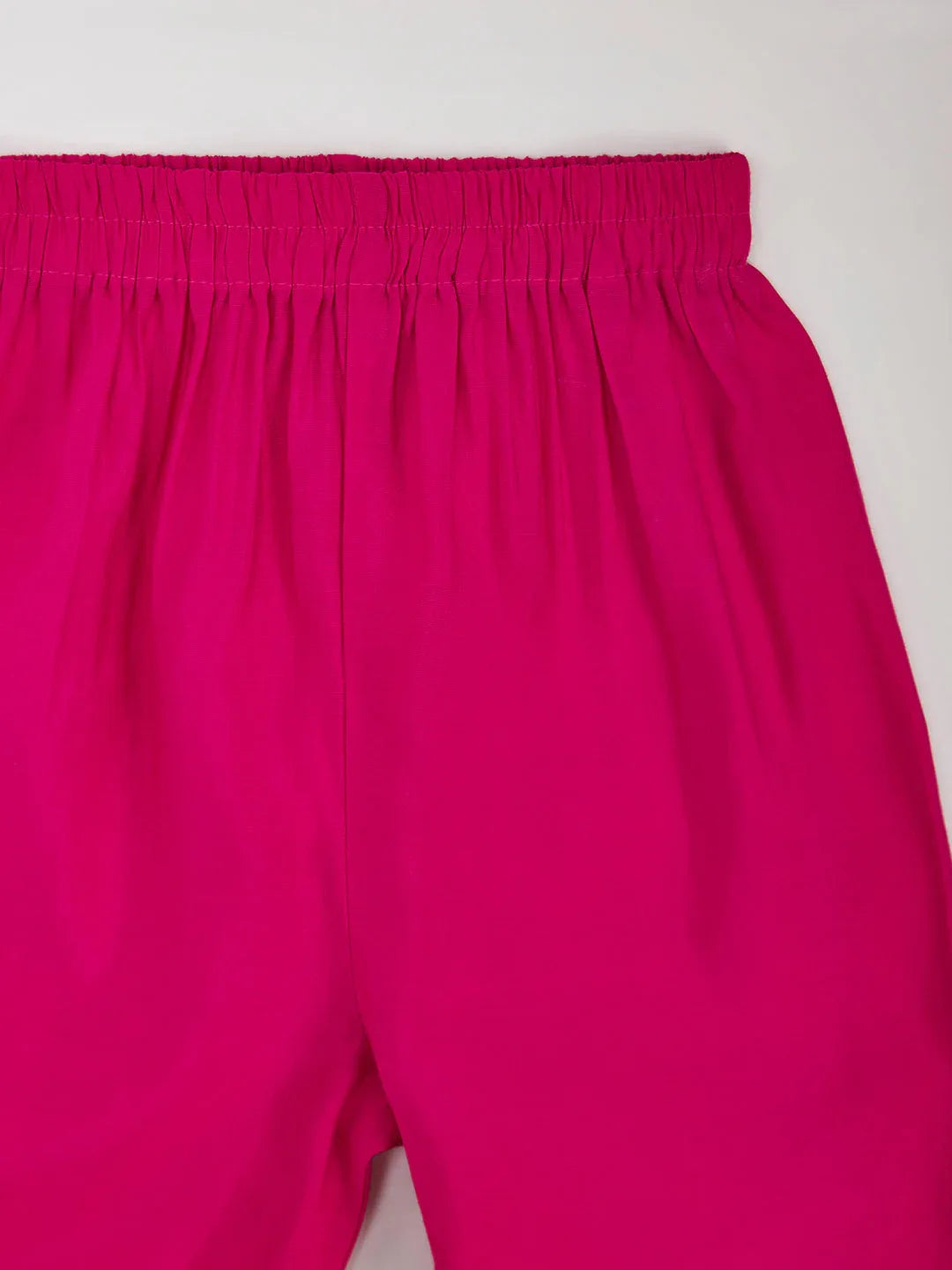 Girl's' Pink Kurta Set With Dupatta