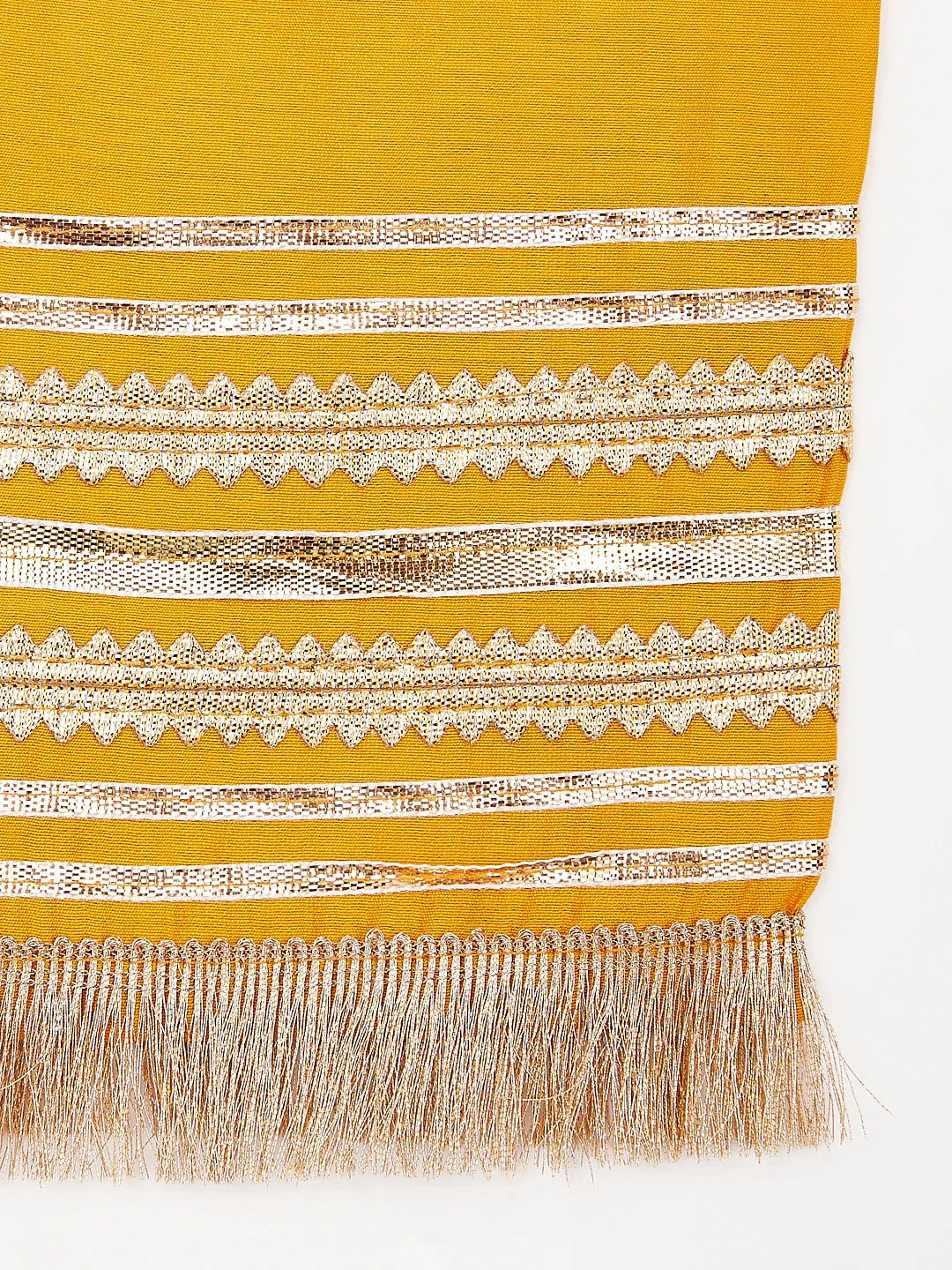 Girl's' Yellow Kurta Set With Dupatta