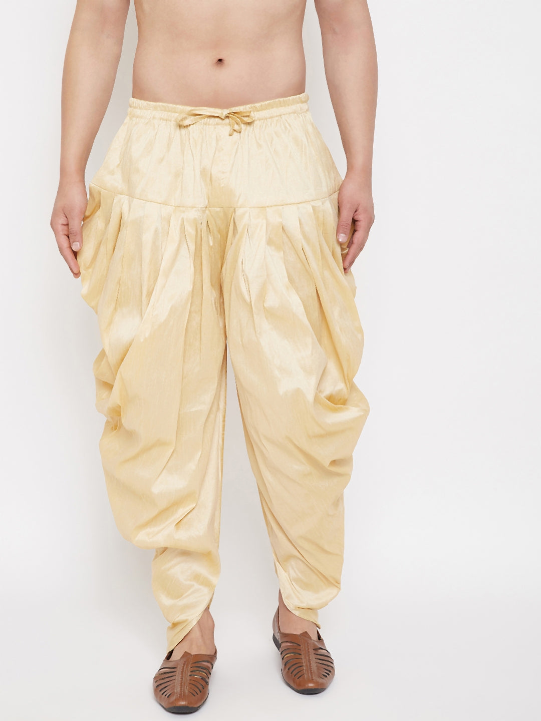 Men's Gold Dhoti Pants
