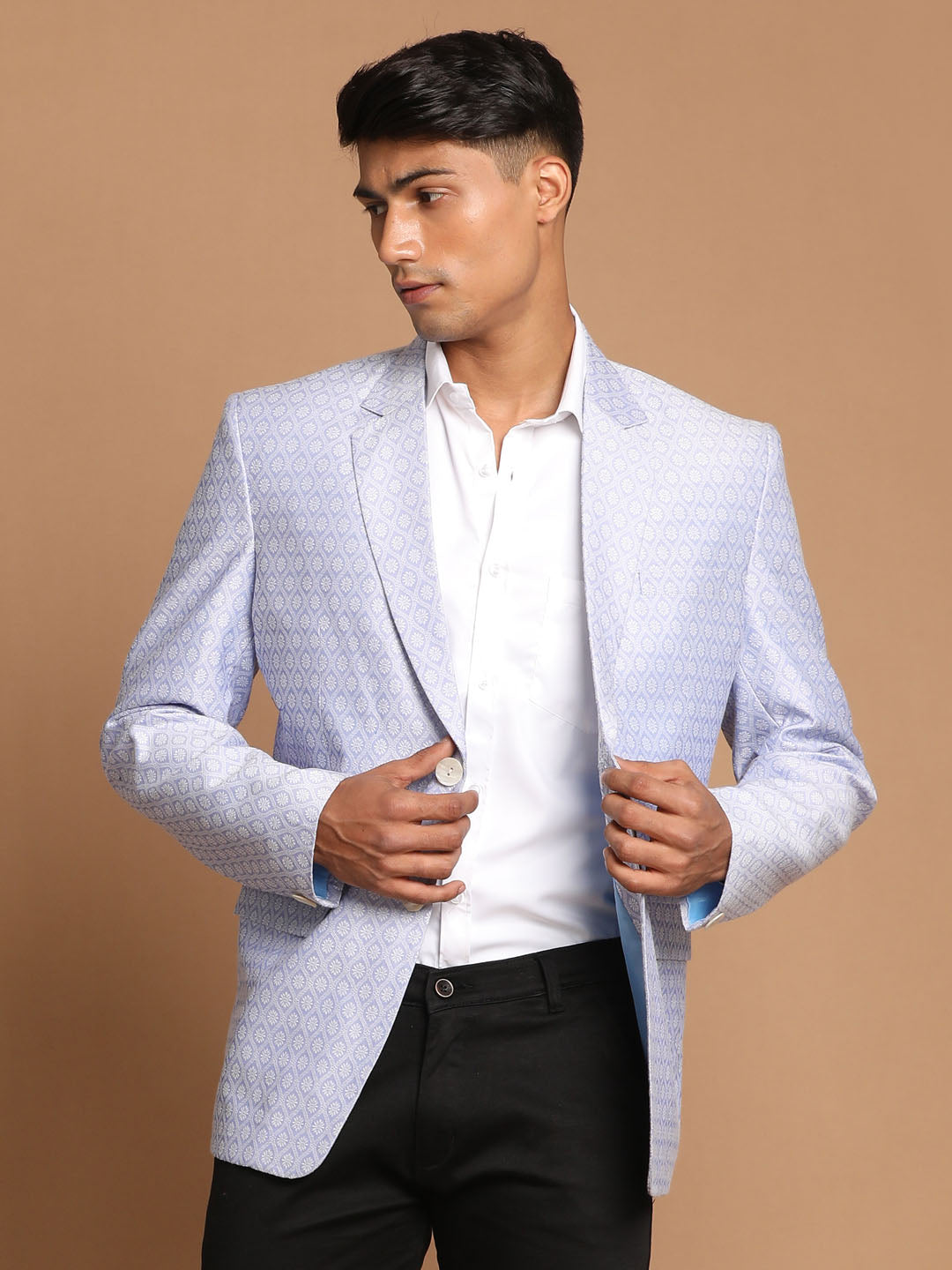 Men's Lavender Woven Blazer