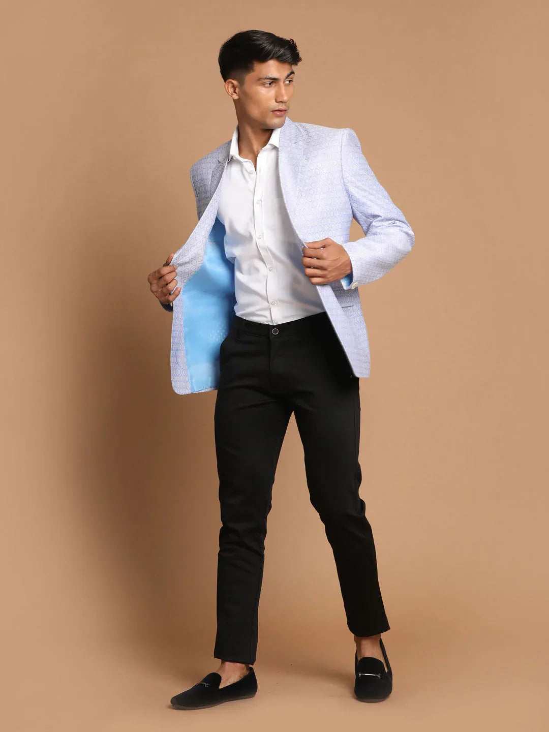 Men's Lavender Woven Blazer