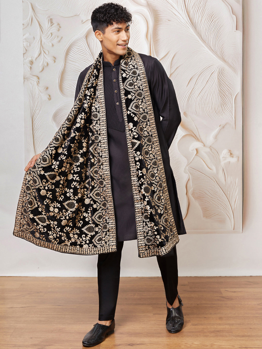 Men's Black - Dupatta
